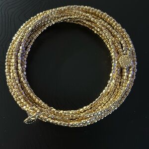 Stella & Dot Bardot Multistrand Gold Beaded Stacker Bracelet - Discontinued